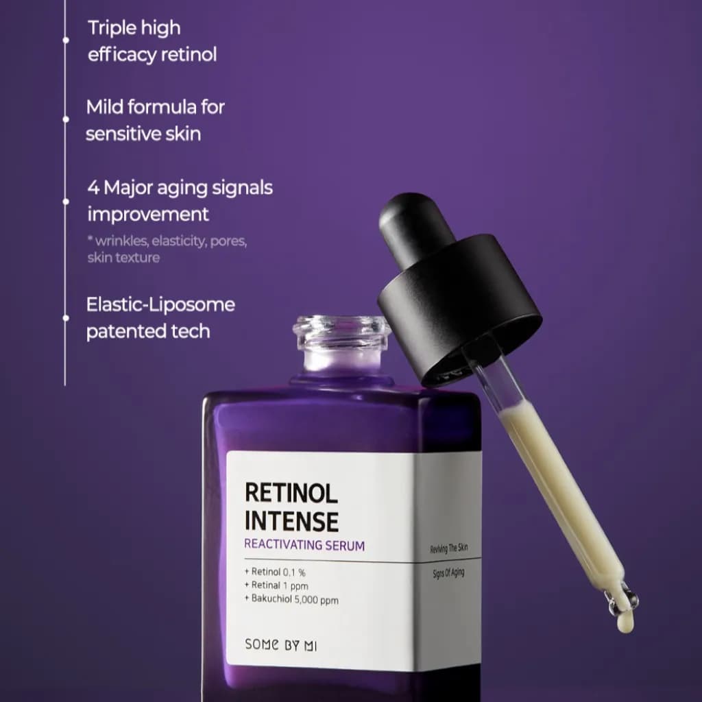 سرم ضد چروک و بازسازی ‌کننده رتینول اینتنس سام بای می | SOME BY MI Retinol Intense Reactivating Serum — تصویر ۳