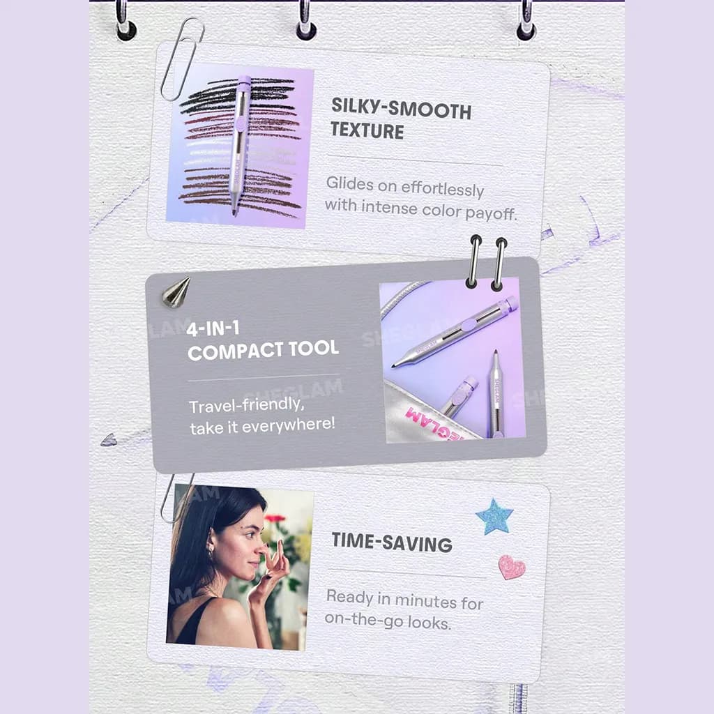 مداد آرایشی ۴ در ۱ شیگلم | SHEGLAM The Everywhere 4-In-1 Pen – Multicolor — تصویر ۳