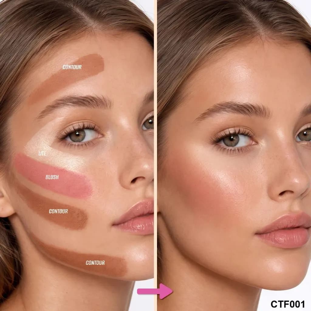 پالت صورت ۱۵ رنگ CTF001 کارکتر | Character Color Theory 15 Color Face & Cheek Palette CTF001 — تصویر ۲