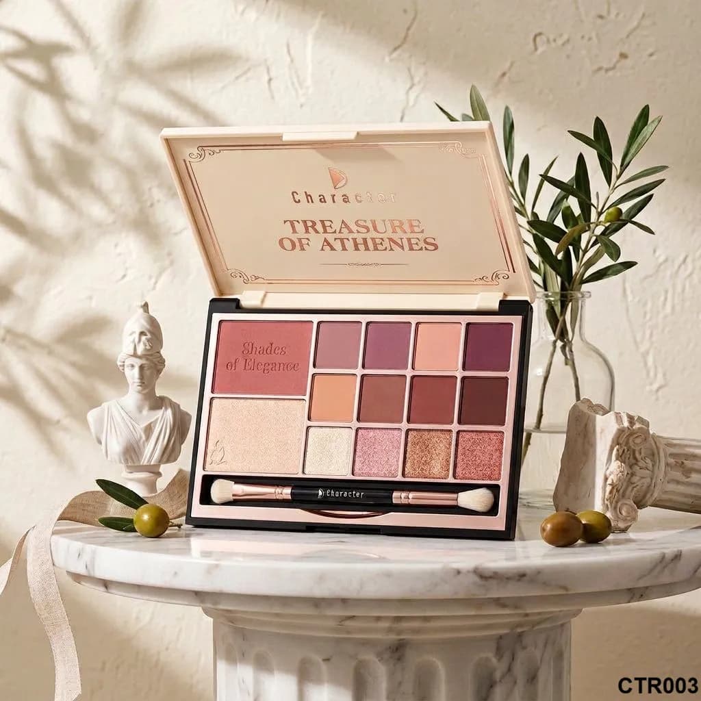 پالت صورت و چشم کارکتر مدل Treasure Of Three شماره CTR003 | Character Treasure Of Three Eyeshadow, Blush & Highlighter Palette CTR003 — تصویر ۴