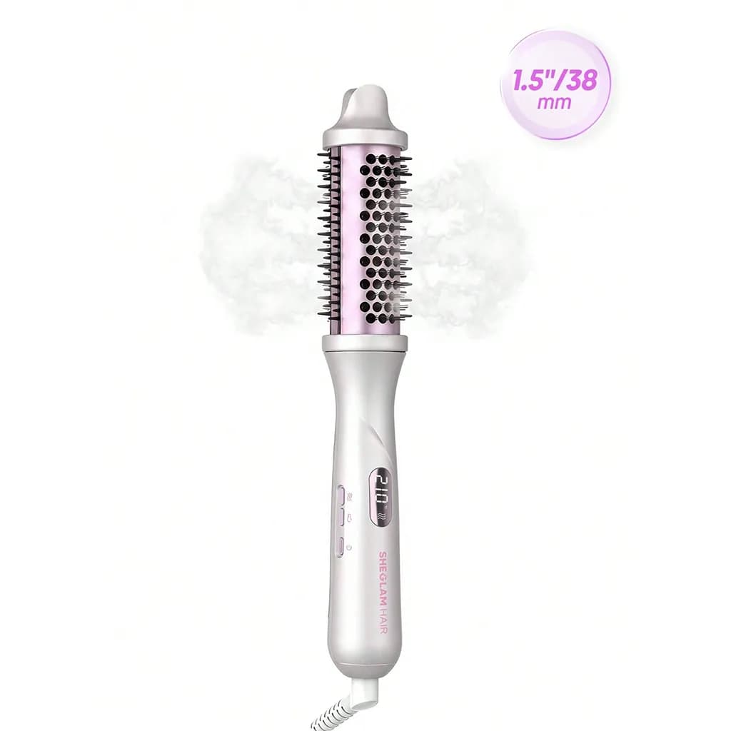 برس گرد بخاردار هیدراشات شیگلم سایز 38 میلی متر | SHEGLAM Hydra Shot Steam Blowout Brush Pro 1.5″/38mm EU Plug
