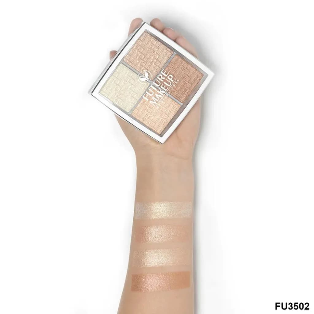 پالت هایلایتر FU3502 فیوچر میکاپ | Future Makeup FU3502 Highlighter Palette — تصویر ۳