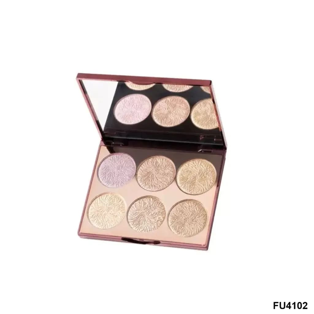 پالت هایلایتر FU4102 فیوچر میکاپ | Future Makeup 6 Color Highlighter Palette FU4102