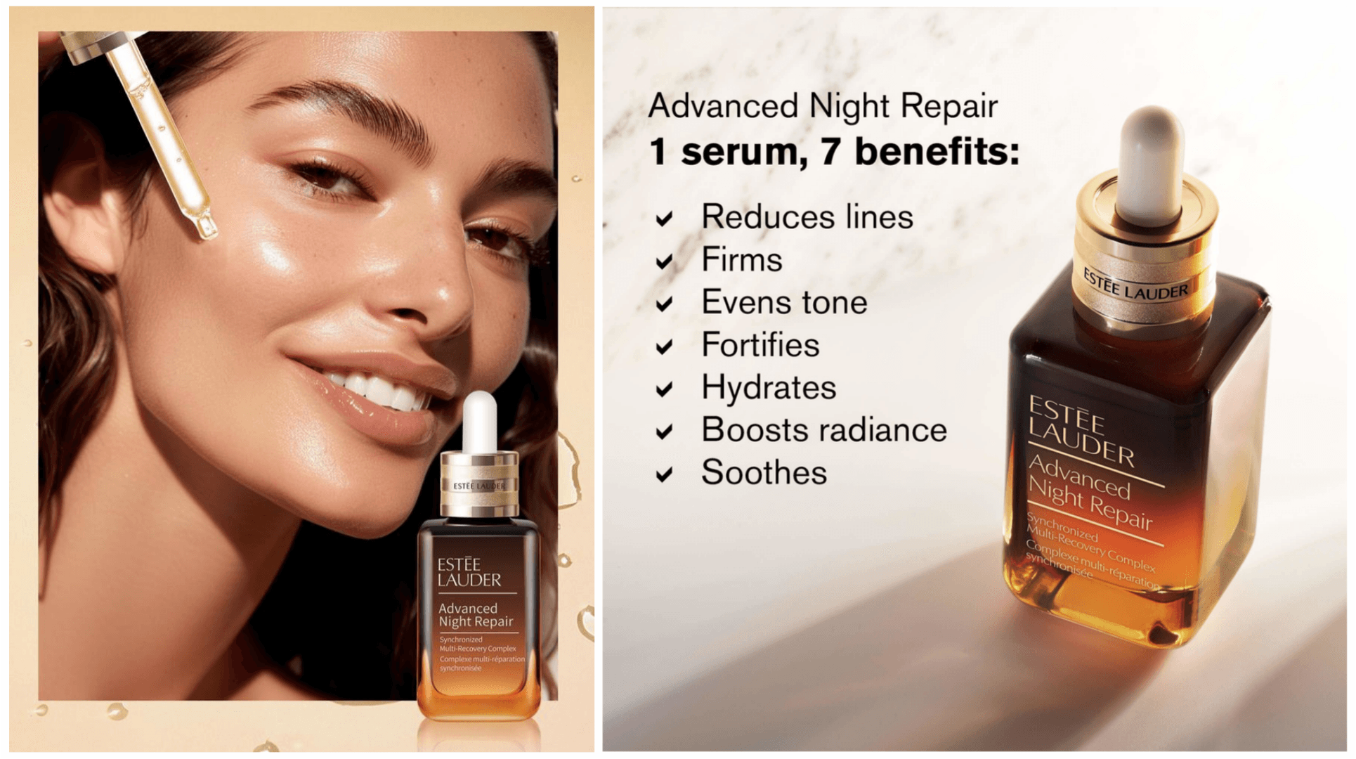 سرم جوانساز پوست مدل ادونس نایت ریپیر استی لادر Estee Lauder — تصویر ۵