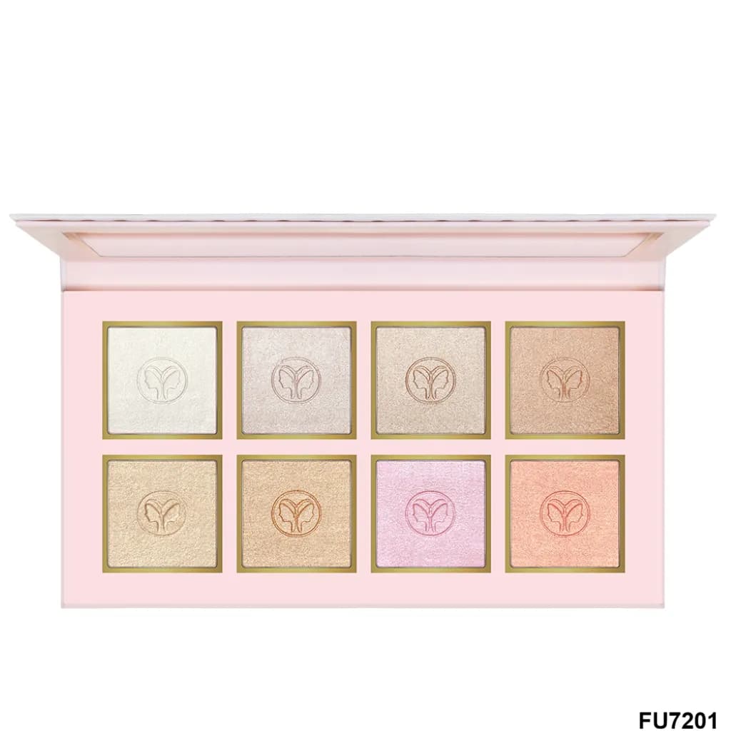 پالت هایلایتر ۸ رنگ FU7201 فیوچر میکاپ | Future Makeup 8 Color Highlighter Palette FU7201