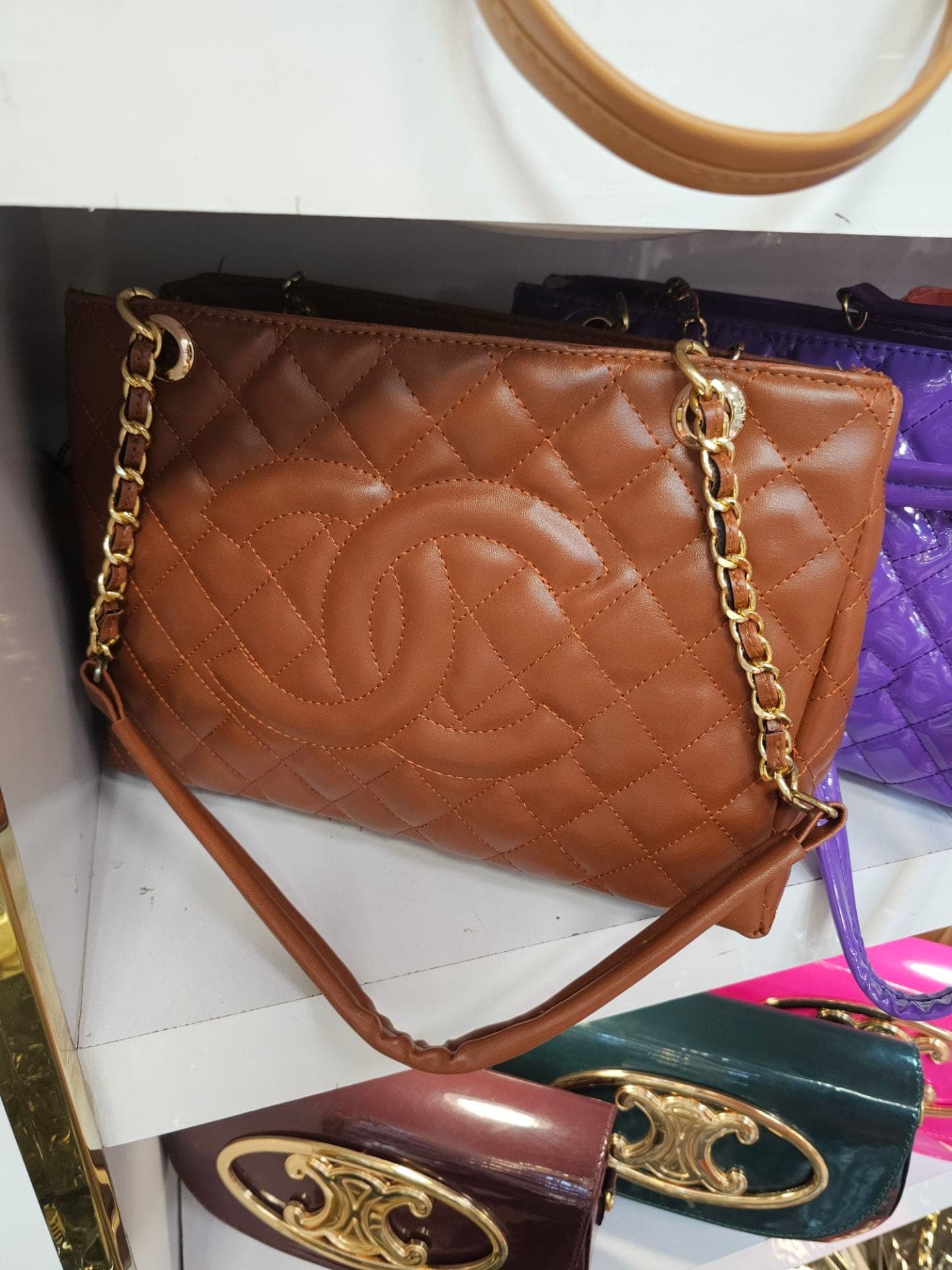 کیف شنل زنانه زنجیری ارزان نسبتا بزرگ