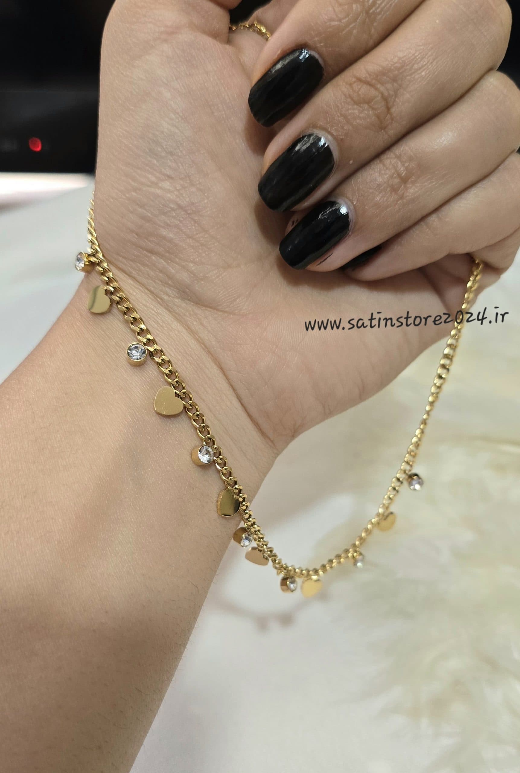 گردنبند کارتیر آویز دار استیل کد 1161 — تصویر ۴
