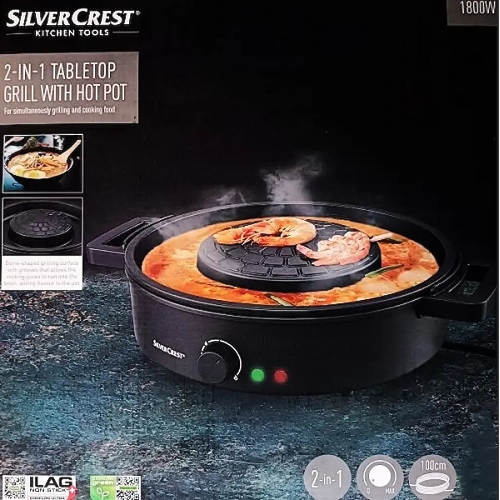 گریل برقی سیلور کرست SILVERCREST مدل 2 در 1 — تصویر ۲