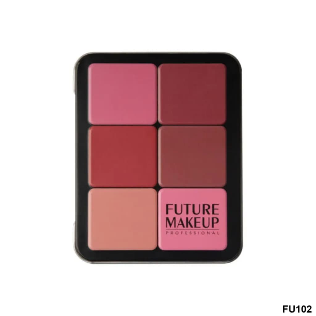 پالت رژگونه کرمی ۱۲ رنگ FU102 فیوچر میکاپ | Future Makeup 12 Color Blush Cream Palette FU102 — تصویر ۲