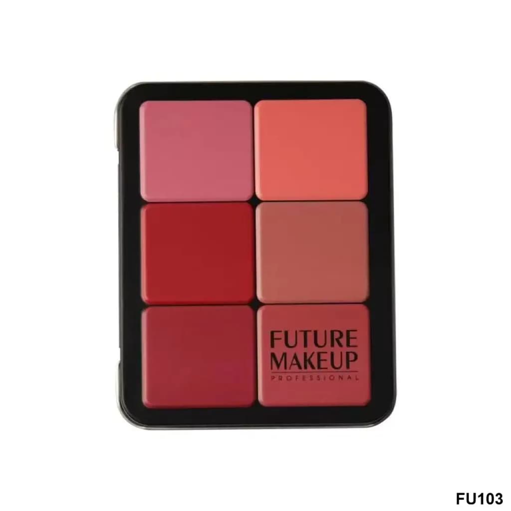 پالت رژگونه و کانتور چرب FU103 فیوچر میکاپ | Future Makeup 12 Color Contour & Blush Cream Palette FU103 — تصویر ۲