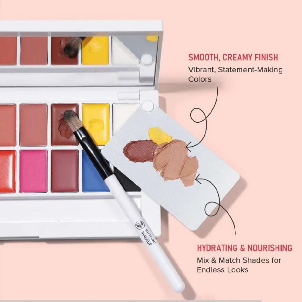 پالت رژلب لوکس FU9201 فیوچر میکاپ | Future Makeup Luxe Lip Lap Lipstick Palette FU9201 — تصویر ۵