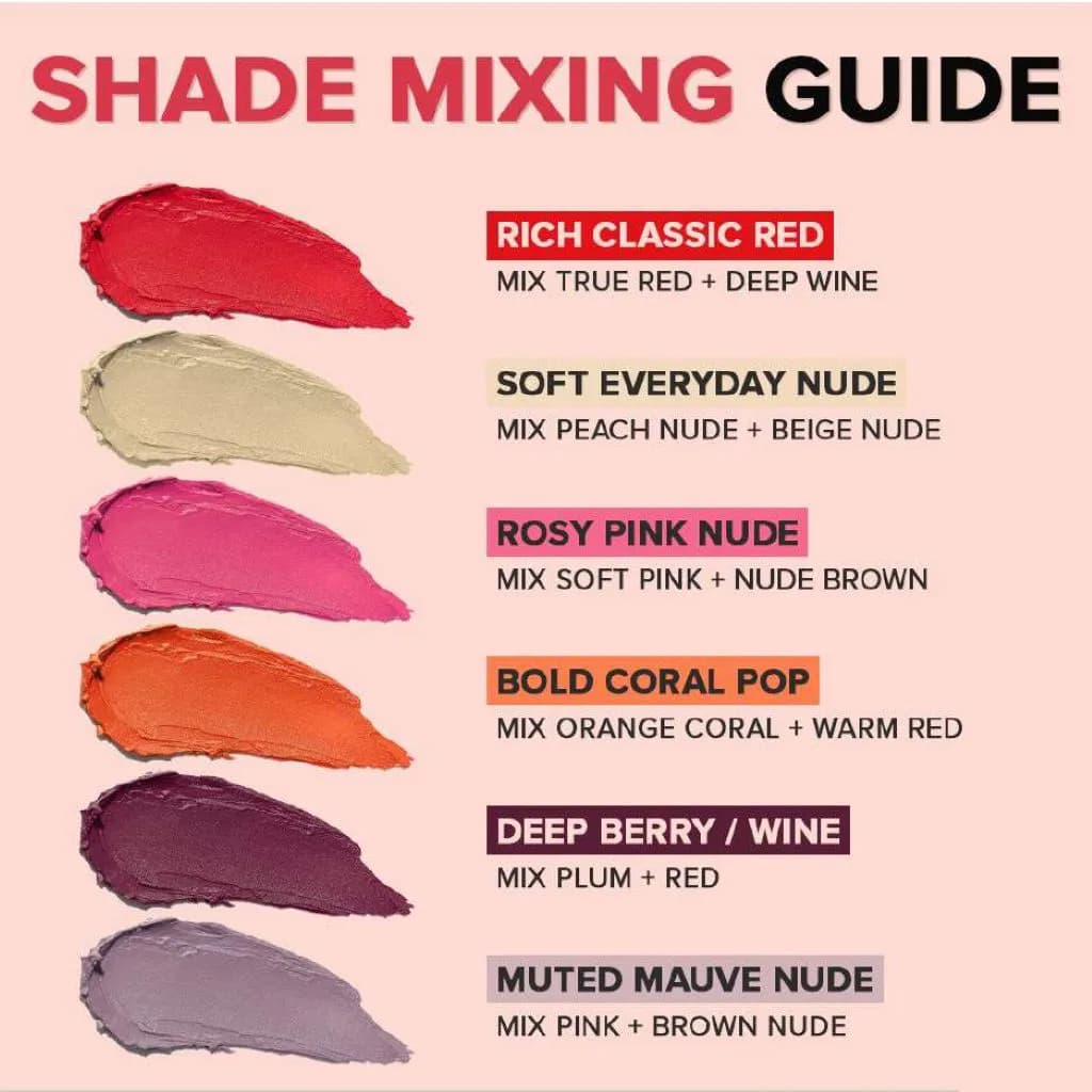 پالت رژلب لوکس FU9201 فیوچر میکاپ | Future Makeup Luxe Lip Lap Lipstick Palette FU9201 — تصویر ۳
