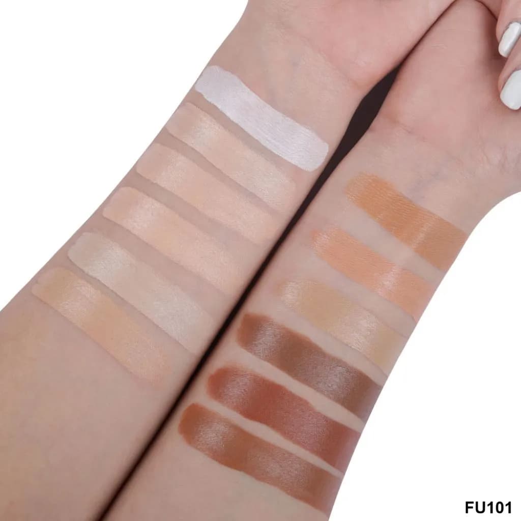 پالت کانتور کرمی FU101 فیوچر میکاپ | Future Makeup 12 Color Contour Cream Palette — تصویر ۴