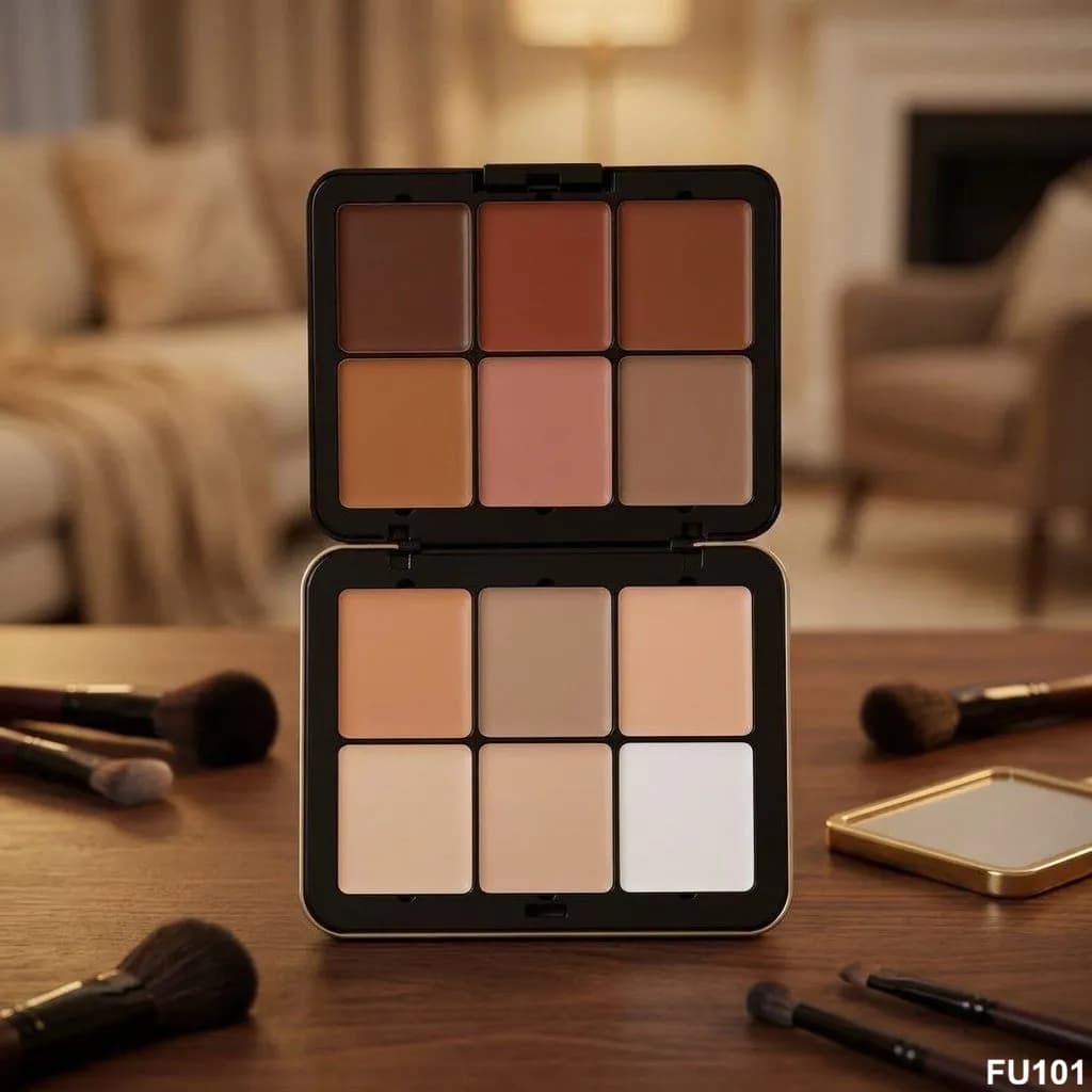 پالت کانتور کرمی FU101 فیوچر میکاپ | Future Makeup 12 Color Contour Cream Palette — تصویر ۲