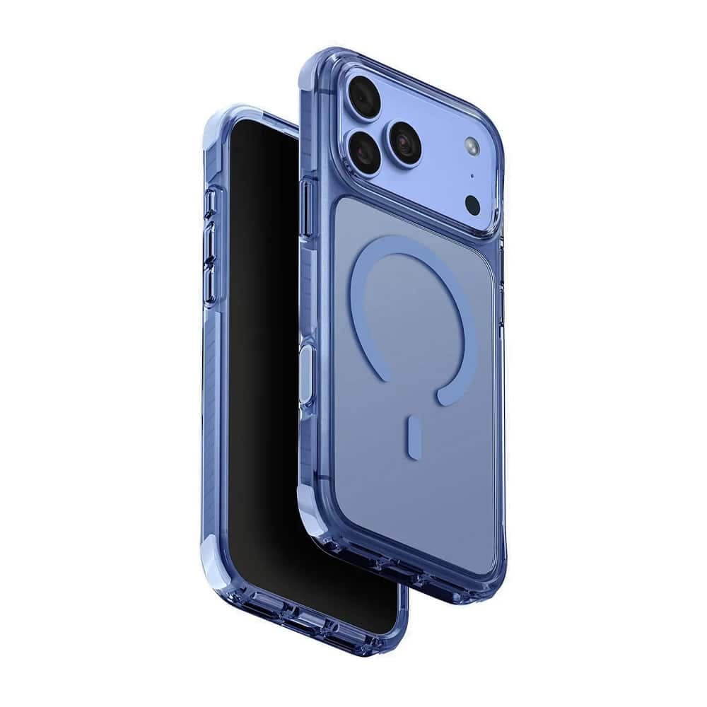 قاب آيفون ۱۸ پرو یونیک مدل Uniq Combat MagClick رنگ آبی (Polar Blue) — تصویر ۳
