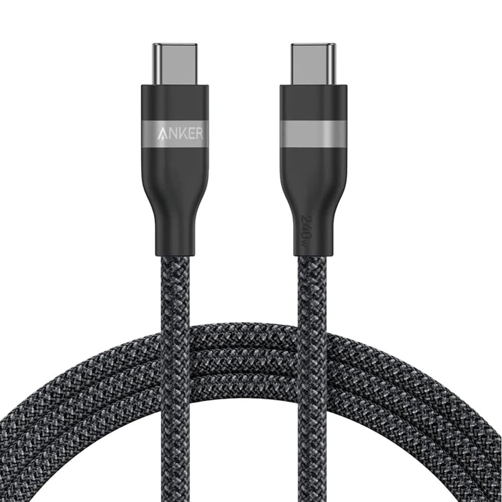 کابل شارژ و انتقال داده 3 متری USB-C به USB-C انکر مدل Anker Ultra PD Fast Cable 240W A88E2 رنگ مشکی