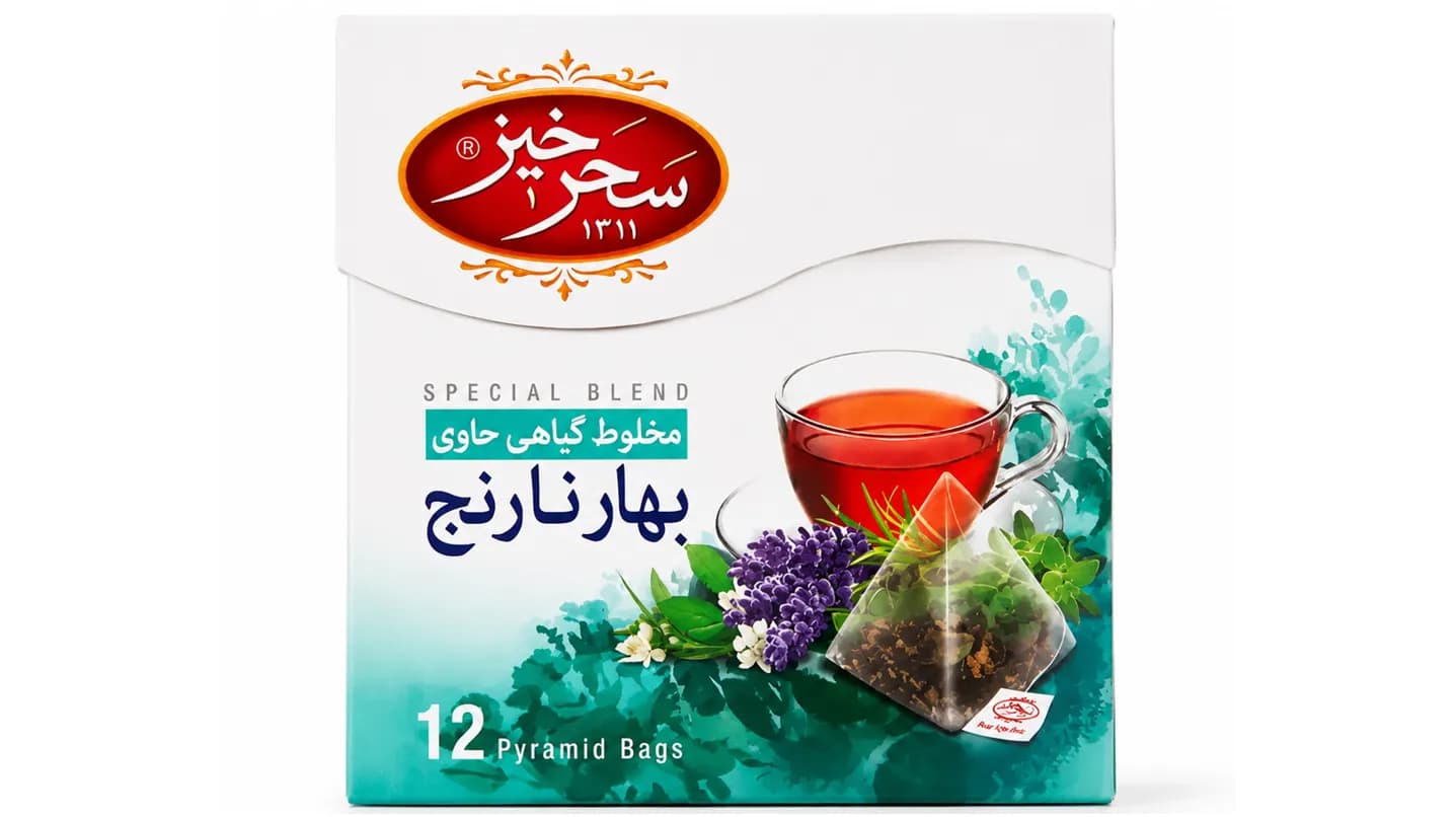 دمنوش بهارنارنج سحرخیز 12 عددی