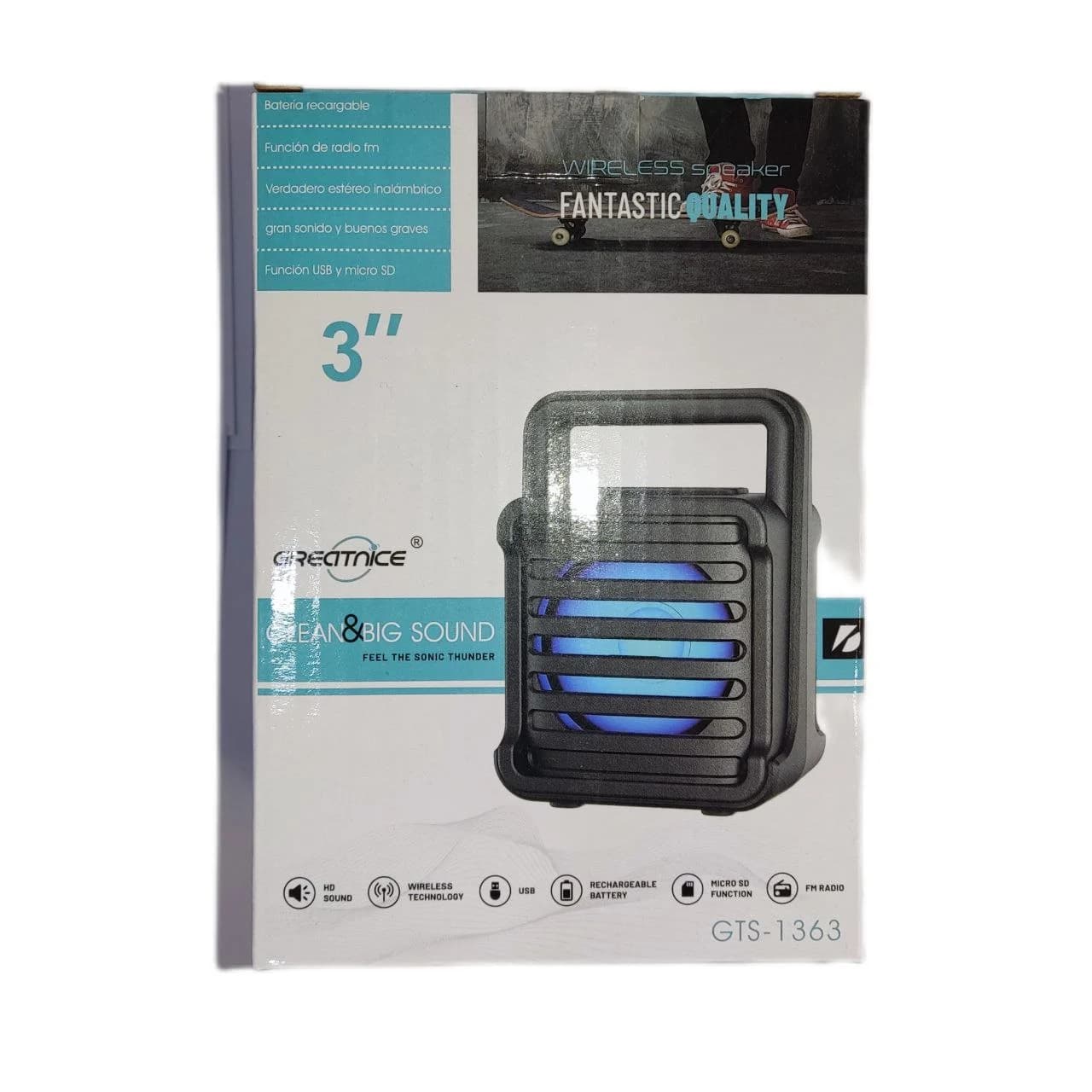 اسپیکر بلوتوثی گریت نایس مدل GTS-1363 — تصویر ۴