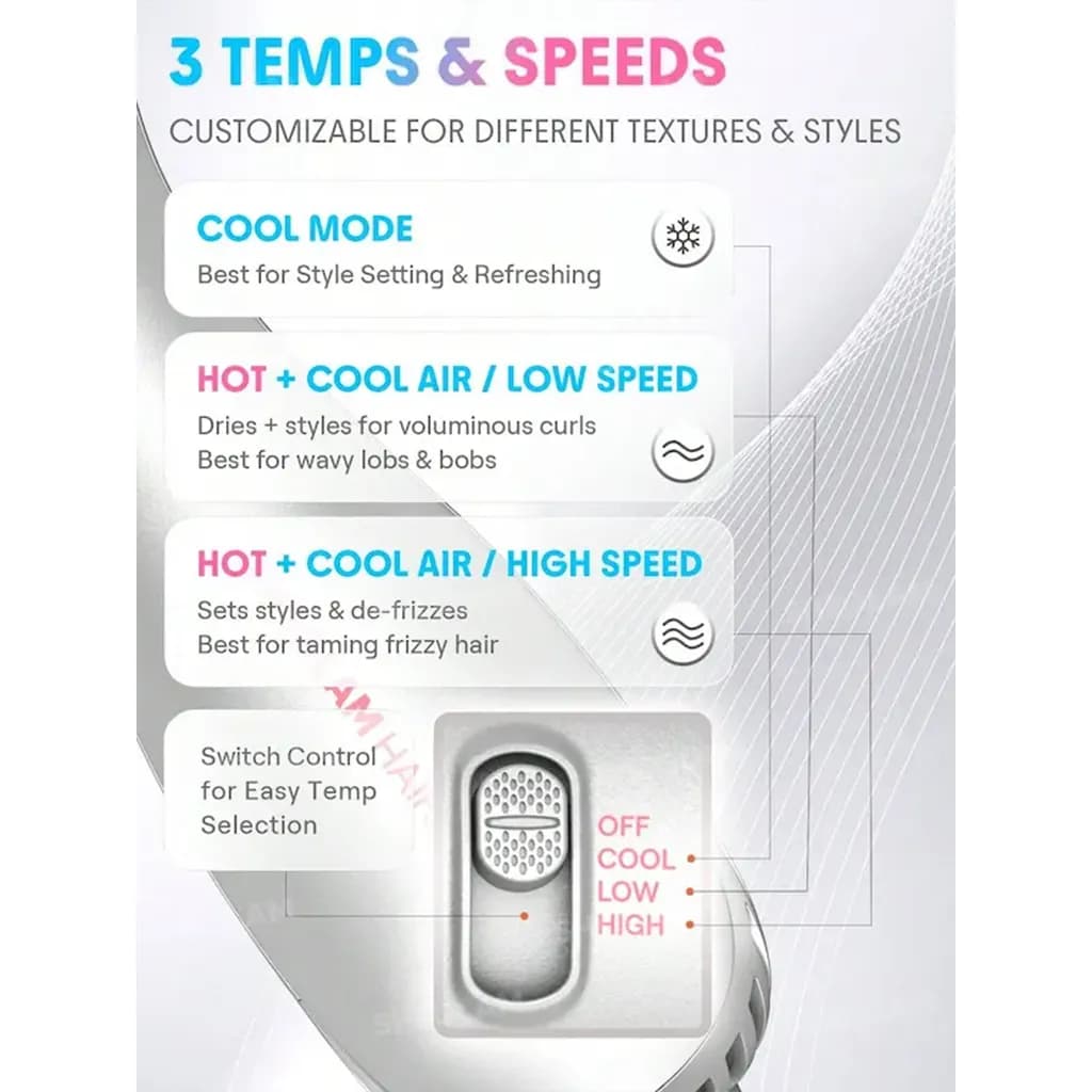 برس حرارتی شیگلم مدل Cool Shield Blowout Brush Pro سایز ۶۱ میلی‌متر | SHEGLAM Cool Shield Blowout Brush Pro 61mm — تصویر ۲