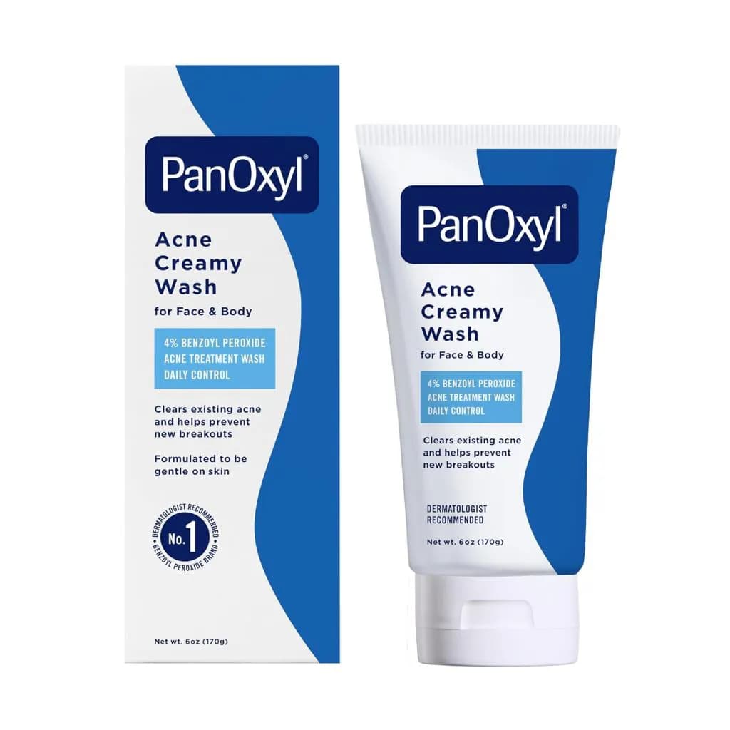 شوینده کرمی ضد آکنه پانوکسیل با ۴٪ بنزوئیل پراکساید | PanOxyl Acne Creamy Wash 4% Benzoyl Peroxide