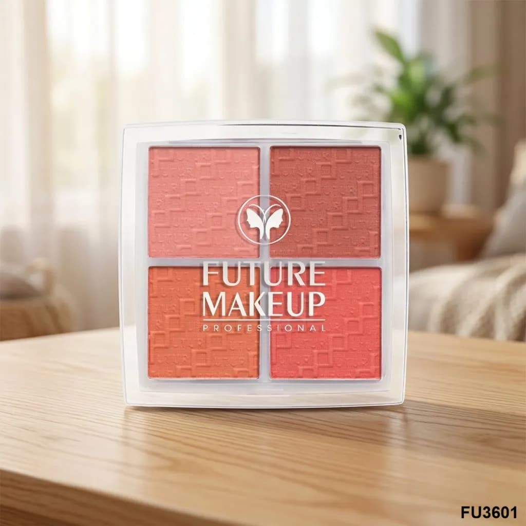 پالت رژگونه 4 رنگ فیوچر میکاپ FU3601 — تصویر ۴