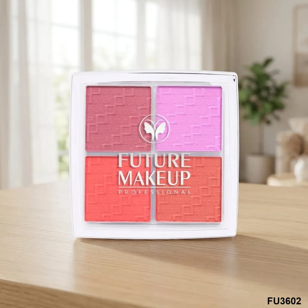 پالت رژگونه ۴ رنگ فیوچر میکاپ FU3602 — تصویر ۵