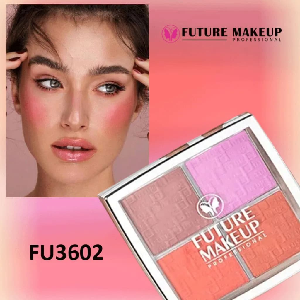 پالت رژگونه ۴ رنگ فیوچر میکاپ FU3602 — تصویر ۴