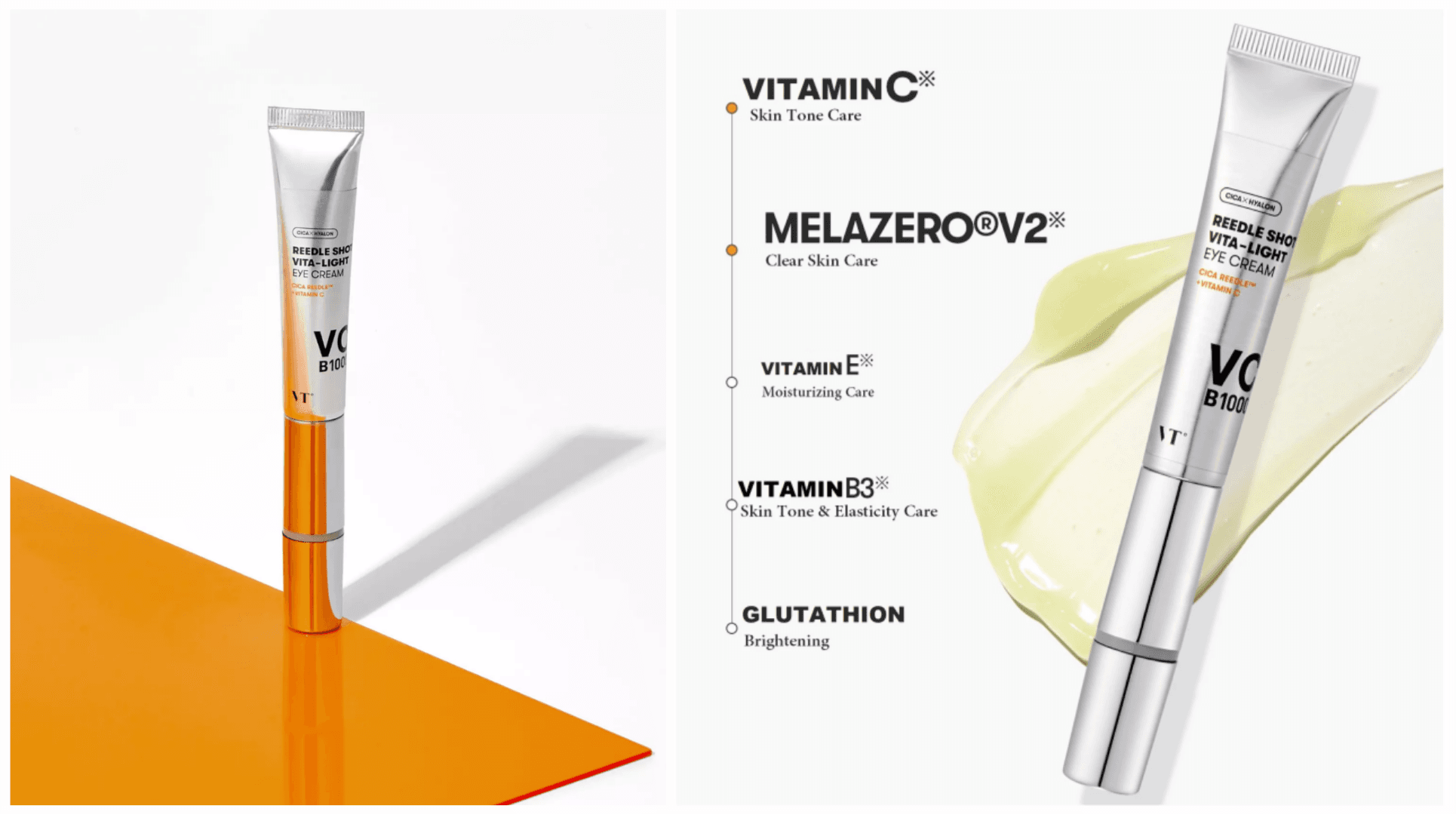 کرم دور چشم ویتا لایت ریدل شات وی تی کازمتیکس VT Cosmetics — تصویر ۲