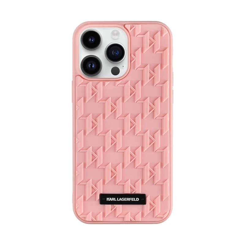 کاور کارل لاگرفلد مدل 3D MONOGRAM PATTERN مناسب برای گوشی موبایل اپل IPHONE 14 PRO