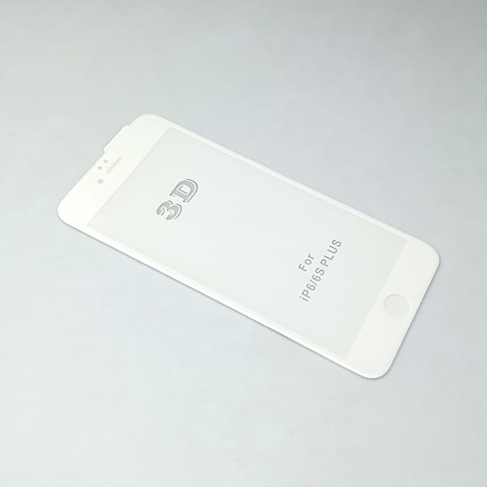 محافظ صفحه شیشه ای فول براق سفید آیفون 6plus Griffin
