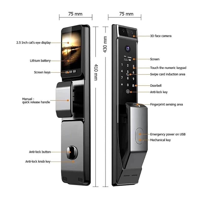 دستگیره هوشمند آی لاک مدل V10 — تصویر ۴
