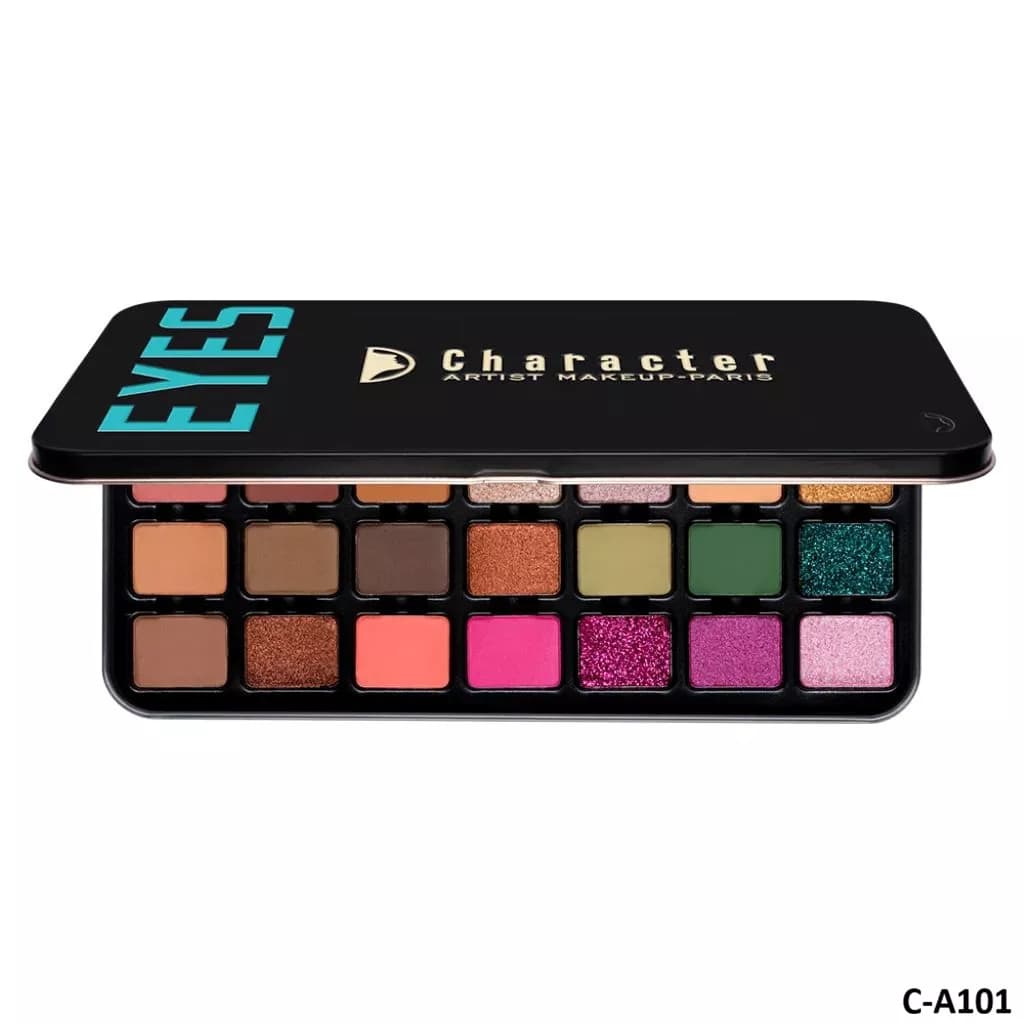 پالت سایه چشم حرفه‌ای 28 رنگ کارکتر C-A101 — تصویر ۲
