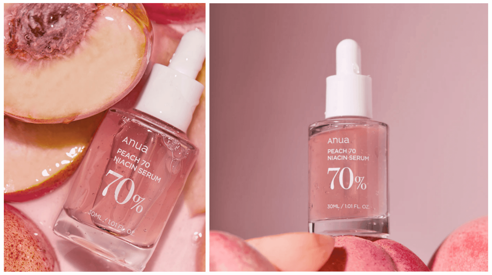 سرم روشن کننده نیاسین و عصاره هلو 70% آنوا Anua — تصویر ۲