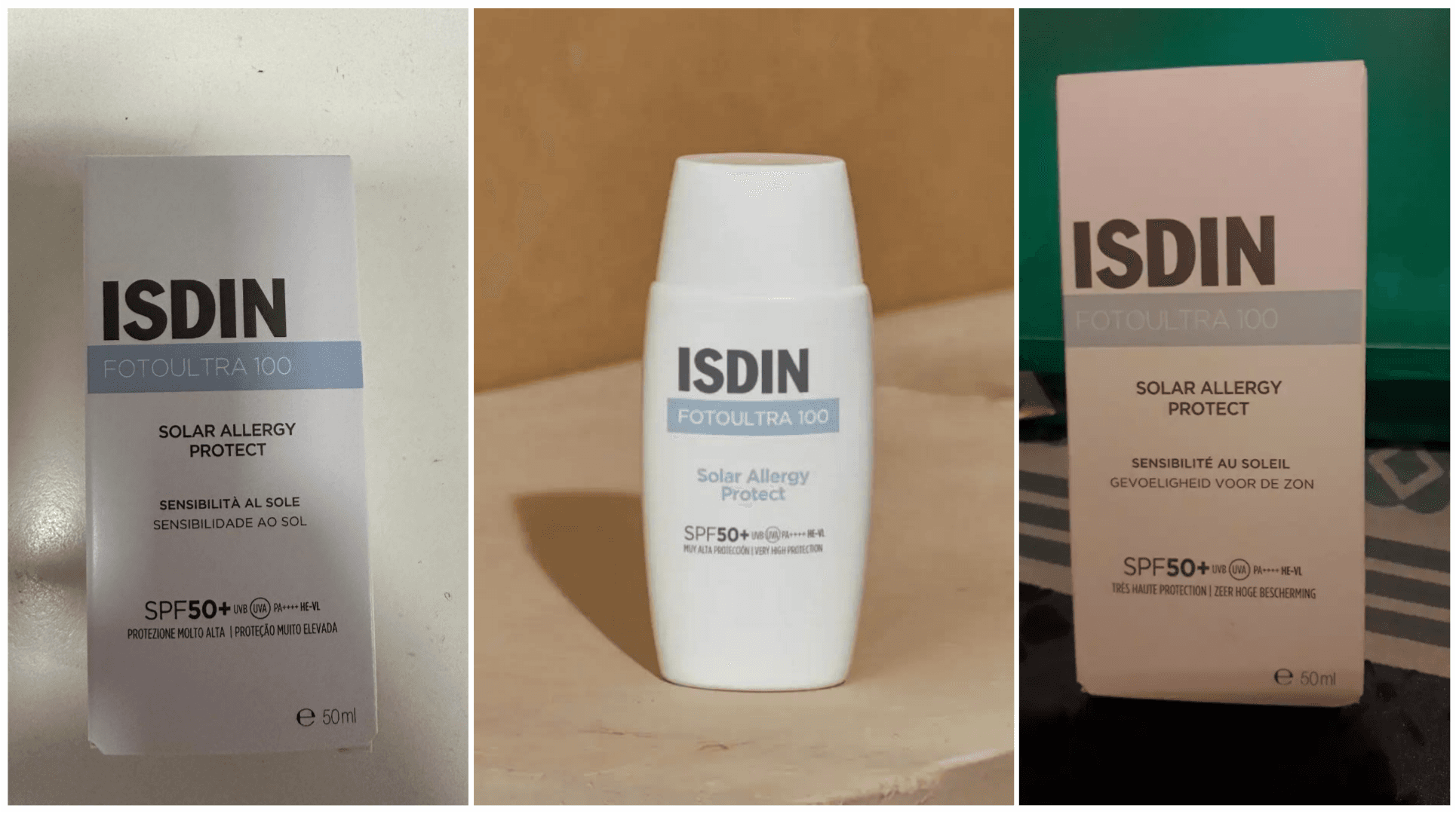 کرم ضد آفتاب بی رنگ فوتو اولترا 100 سولار آلرژی پروتکت ایزدین Isdin — تصویر ۶