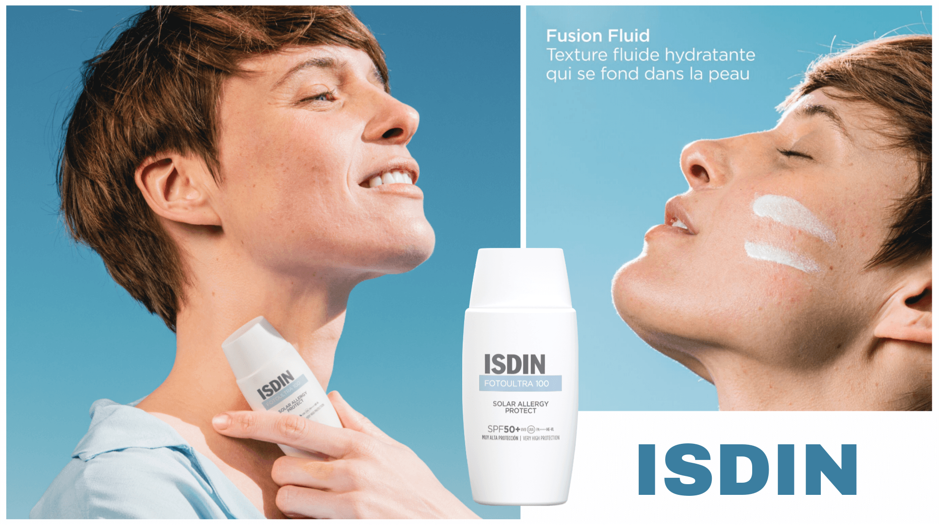 کرم ضد آفتاب بی رنگ فوتو اولترا 100 سولار آلرژی پروتکت ایزدین Isdin — تصویر ۲