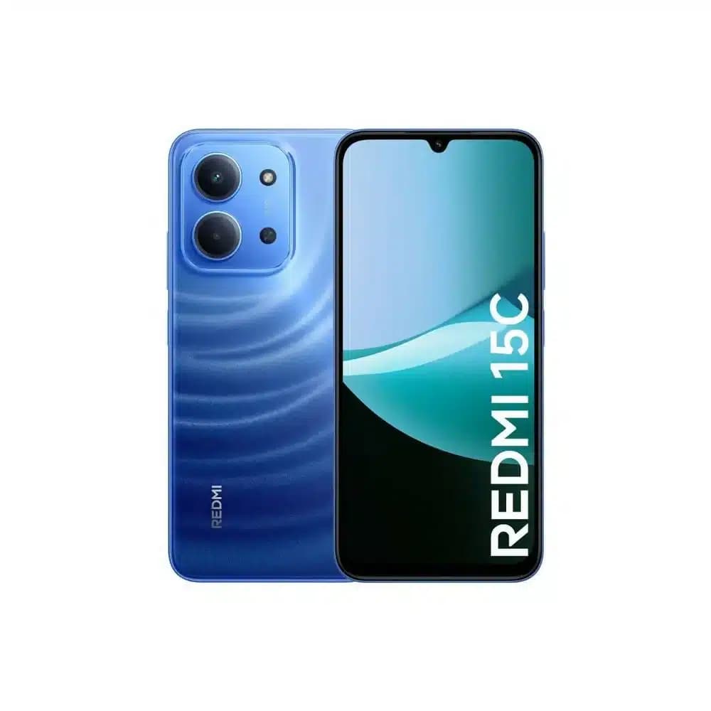 گوشی موبایل شیائومی مدل Xiaomi Redmi 15C رنگ آبی (Moonlight Blue) حافظه ۱۲۸ گیگابایت رم ۴ گیگابایت دو سیم‌ کارت