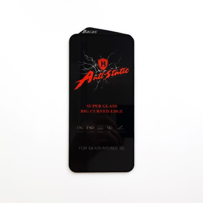 محافظ صفحه شیشه ای فول براق سامسونگ A35/A55/M35-5G Bacas — تصویر ۲
