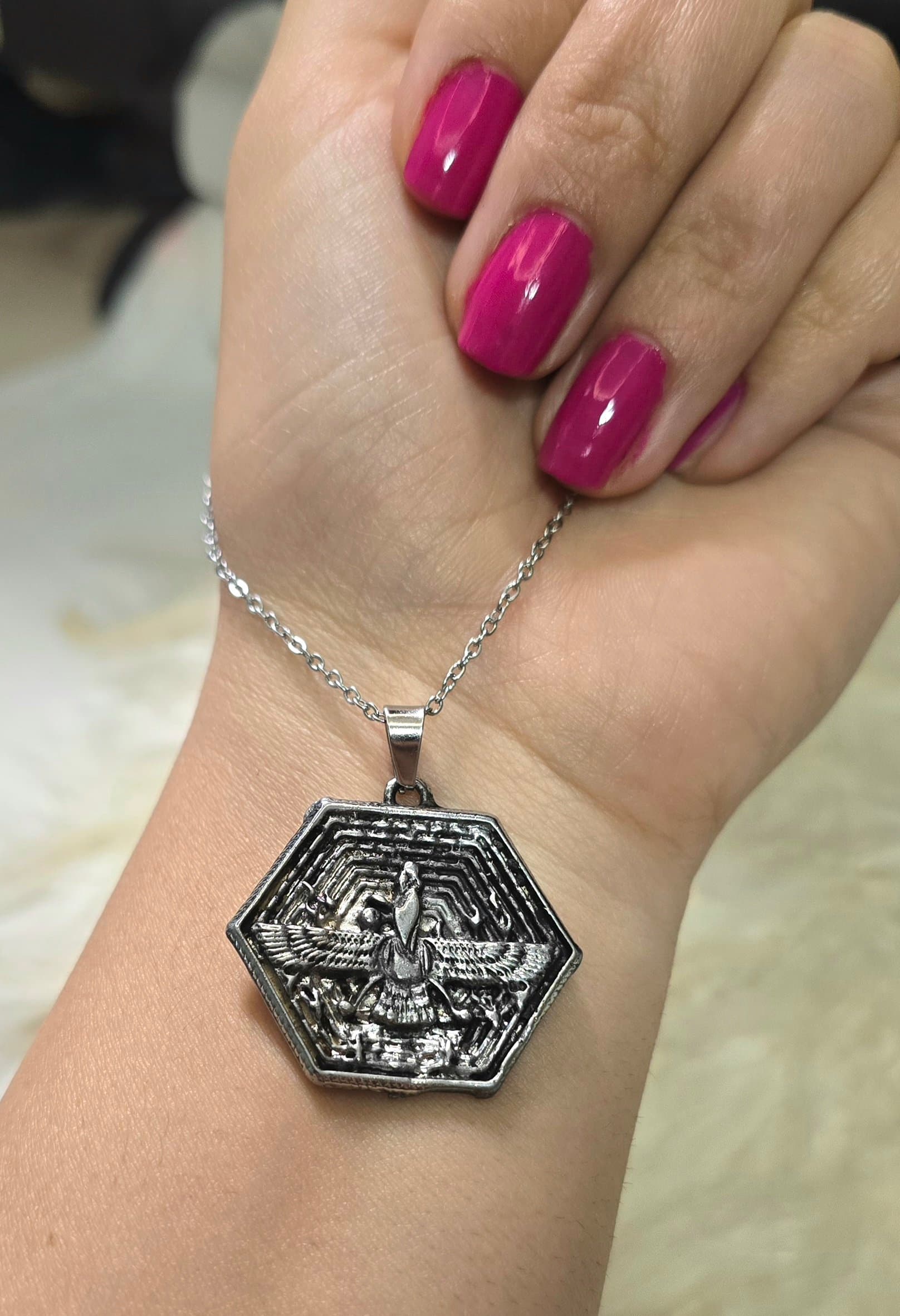 پلاک فروهر استیل کد 8027 — تصویر ۲
