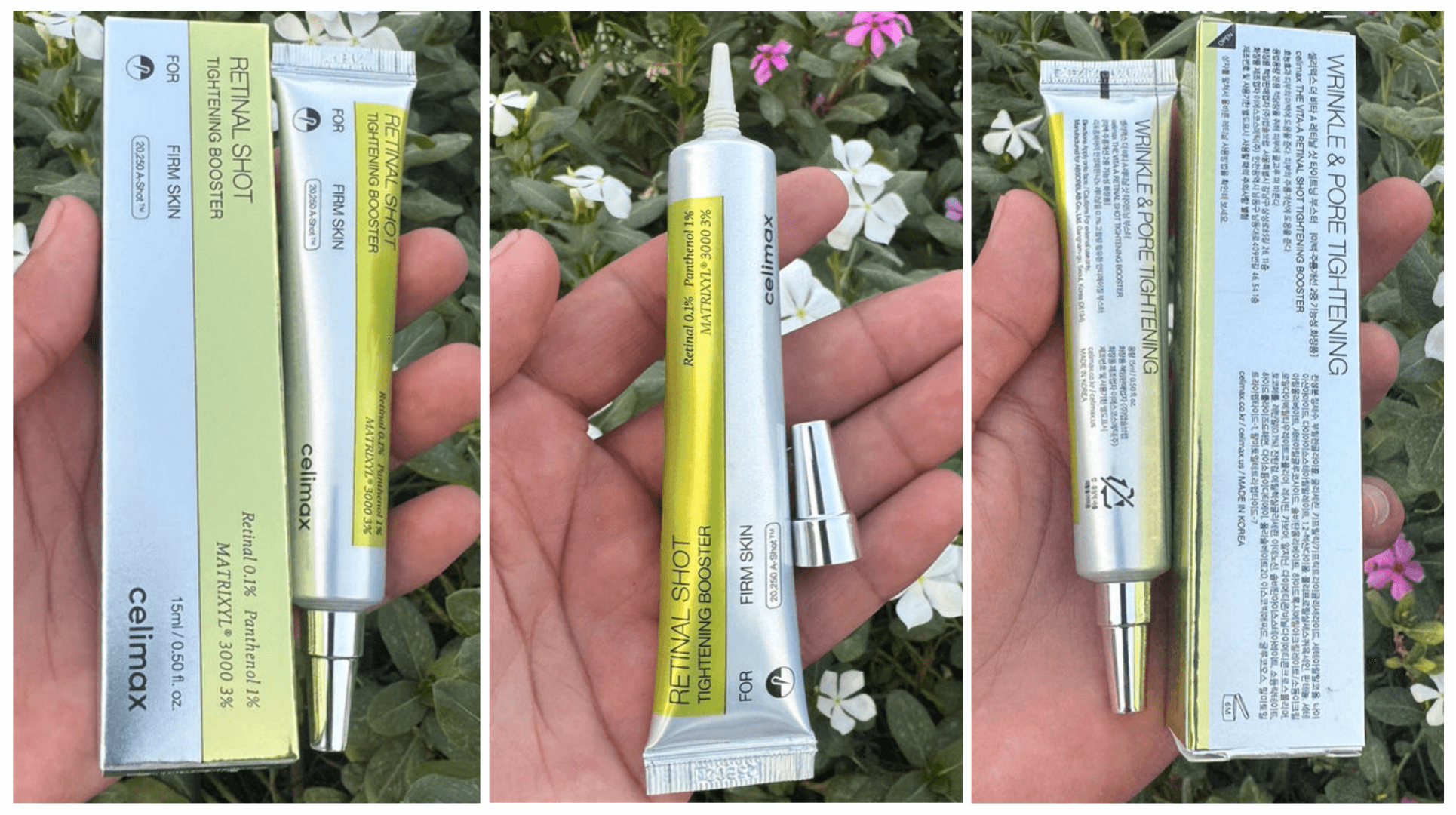 سرم بوستر ضد چروک و سفت کننده مدل رتینال شات سلیمکس Celimax — تصویر ۷