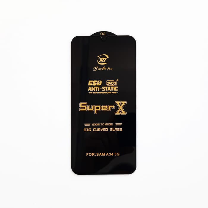 محافظ صفحه شیشه ای فول براق سامسونگ A34 XM SuperX — تصویر ۲