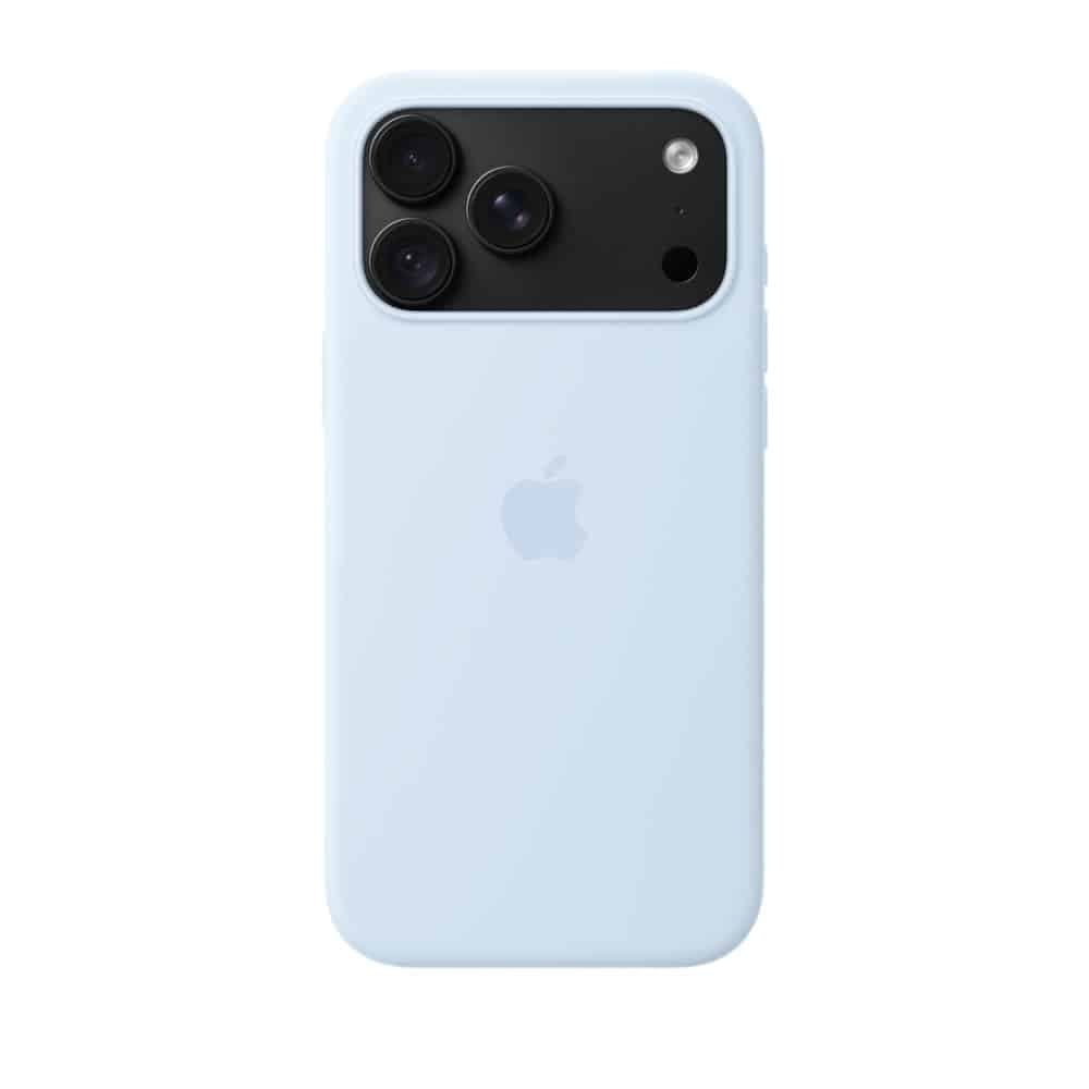 قاب اورجینال اپل آيفون ۱۸ پرومکس سیلیکونی مدل iPhone 18 Pro Max Silicone Case with MagSafe – Crisp Blue رنگ آبی