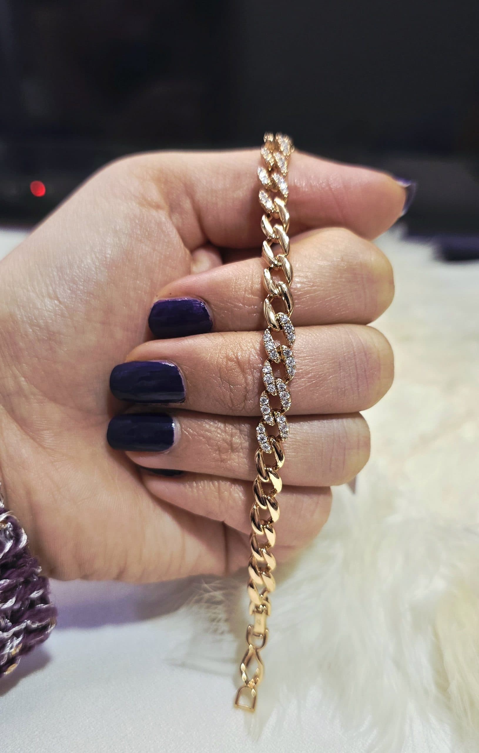 دستبند کارتیر نگین دار ژوپینگ کد 3073 — تصویر ۲