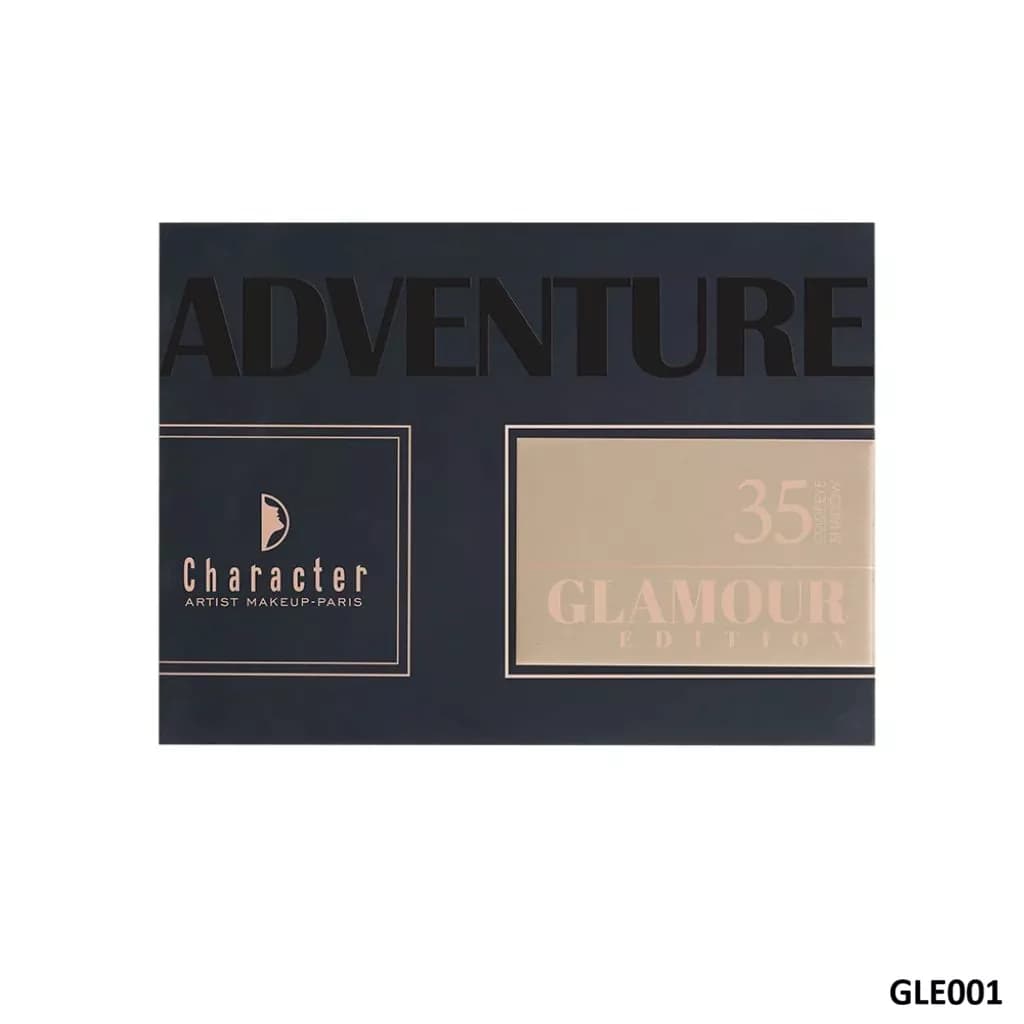 پالت سایه ۳۵ رنگ کارکتر مدل Glamour Edition کد GLE001 — تصویر ۵