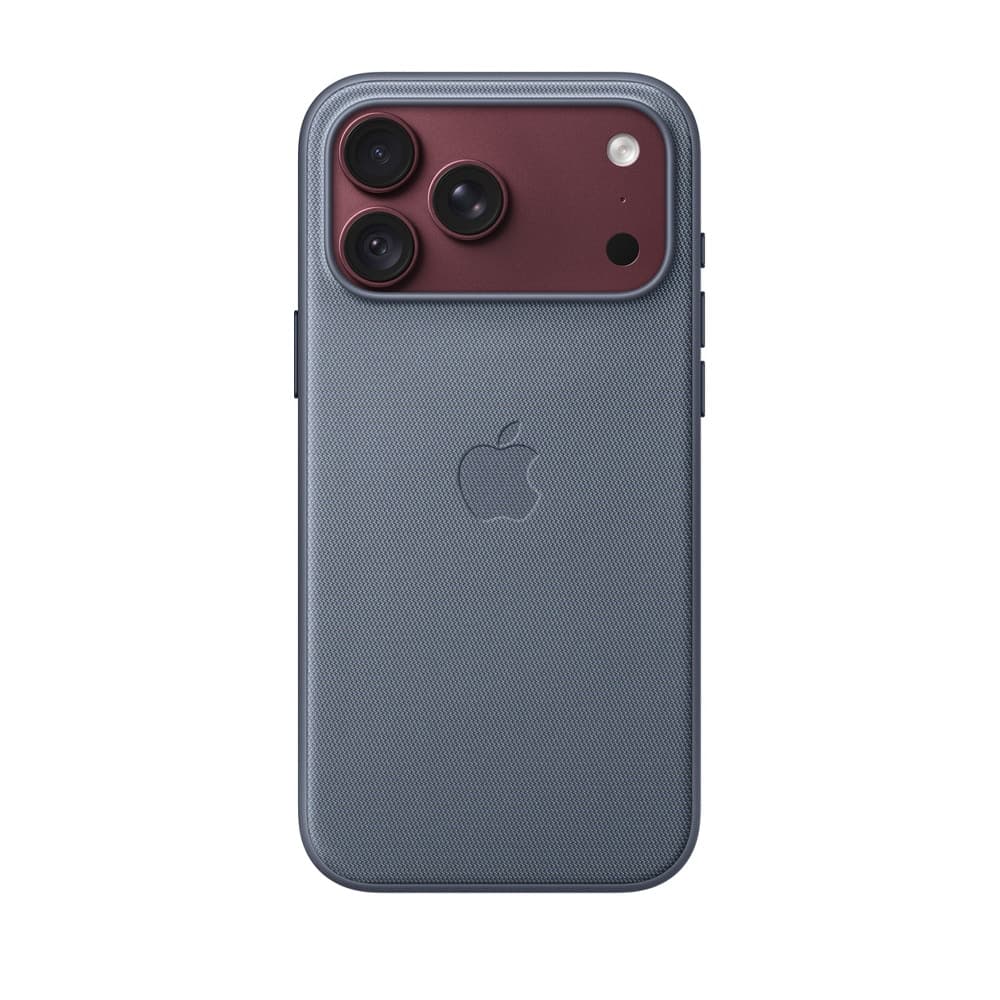 قاب اورجینال اپل آيفون ۱۸ پرو مدل iPhone ۱۸ Pro TechWoven Case with MagSafe – Chambray Blue رنگ آبی