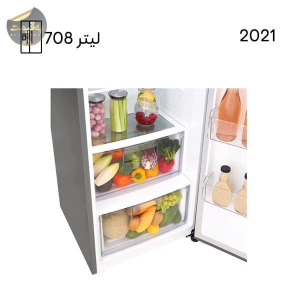 یخچال فریزر دوقلو ال جی مدل LG GC-B414ELFM – GC-F411ELDM سیلور — تصویر ۶