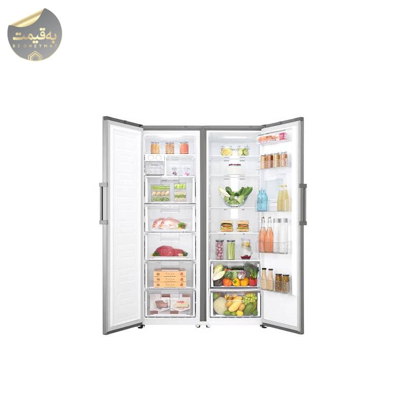یخچال فریزر دوقلو ال جی مدل LG GC-B414ELFM – GC-F411ELDM سیلور — تصویر ۹
