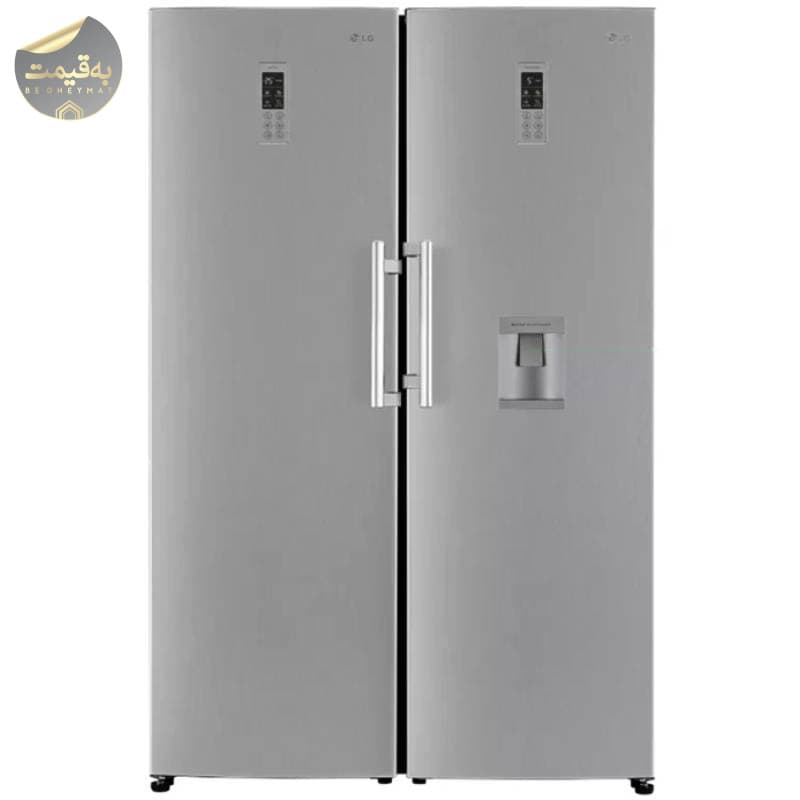 یخچال فریزر دوقلو ال جی مدل LG GC-B414ELFM – GC-F411ELDM سیلور — تصویر ۲