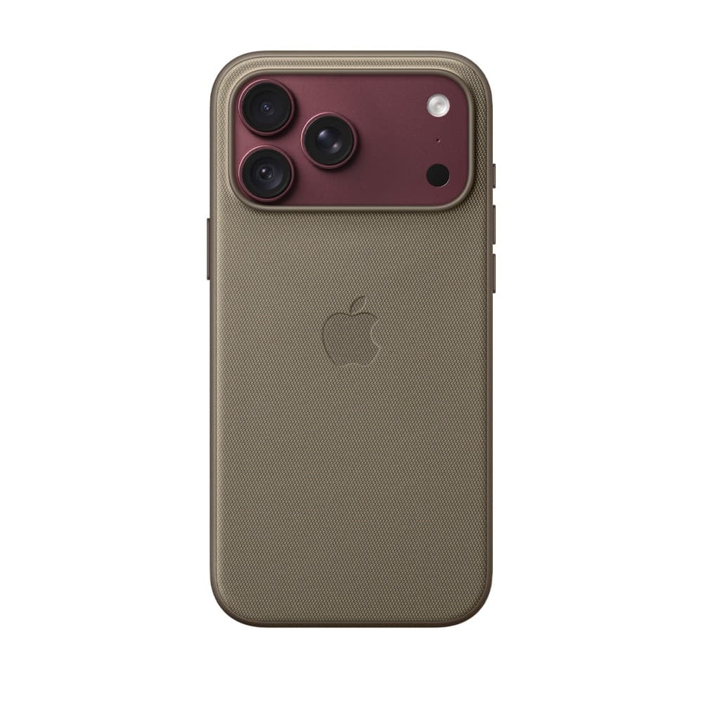 قاب اورجینال اپل آيفون ۱۸ پرو مدل iPhone ۱۸ Pro TechWoven Case with MagSafe – Taupe رنگ قهوه ای