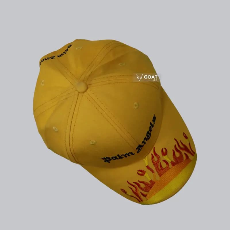 کلاه اسپرت نقابدار دخترانه و پسرانه زرد PALM ANGELS — تصویر ۵