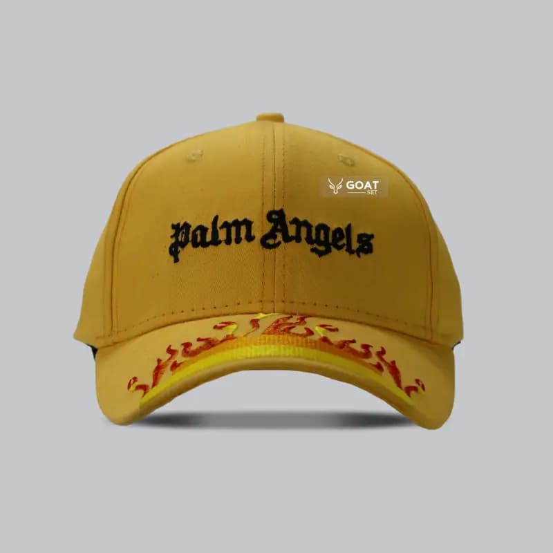 کلاه اسپرت نقابدار دخترانه و پسرانه زرد PALM ANGELS — تصویر ۲